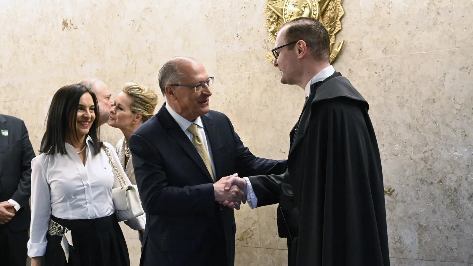 Ministro Cristiano Zanin em cerimônia no Supremo Tribunal Federal