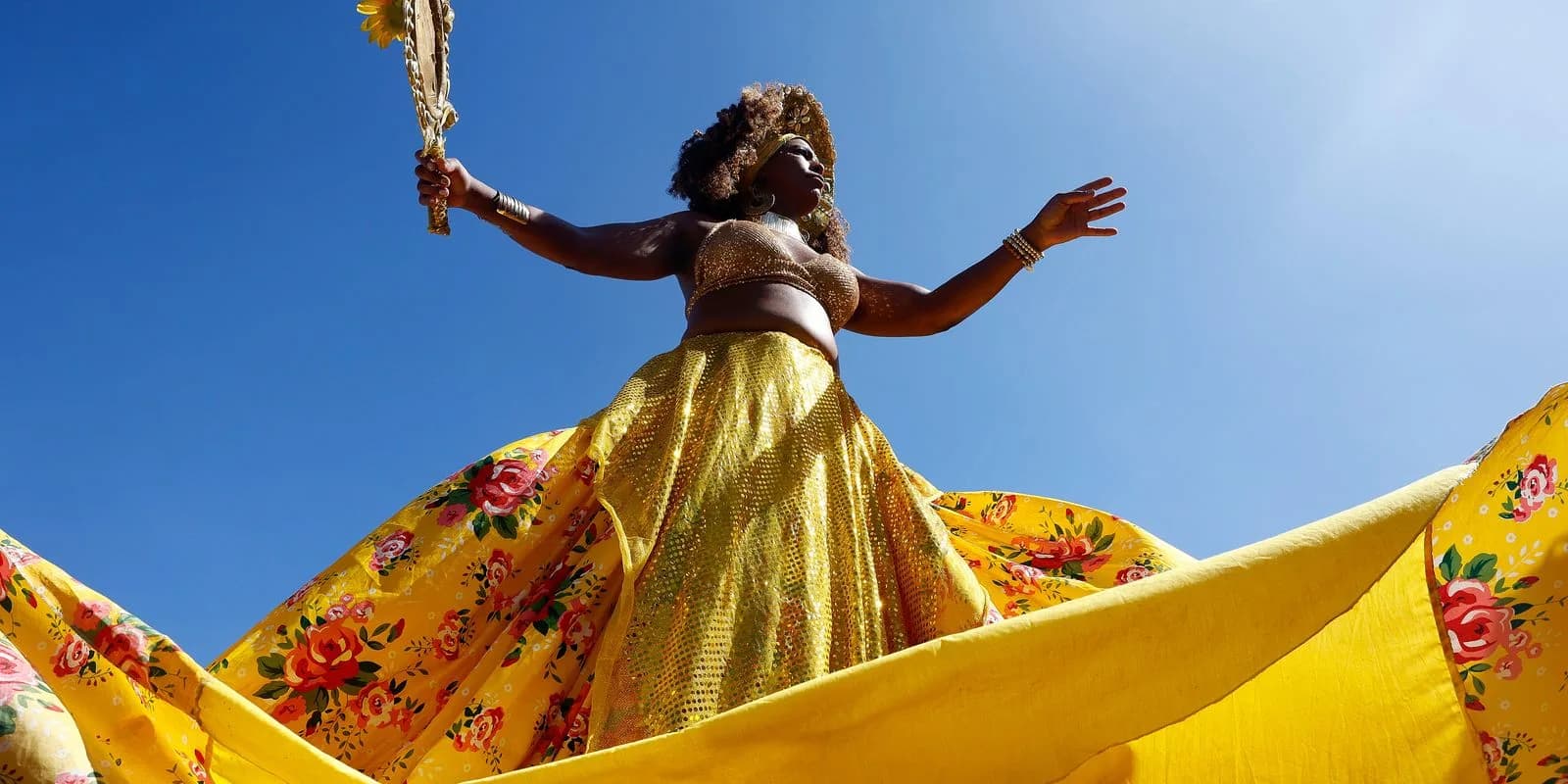 Mulheres negras marcham no Rio por direitos e pelo bem-viver — Assuntos: Julho das Pretas, Marcha das Mulheres Negras, Marielle Franco