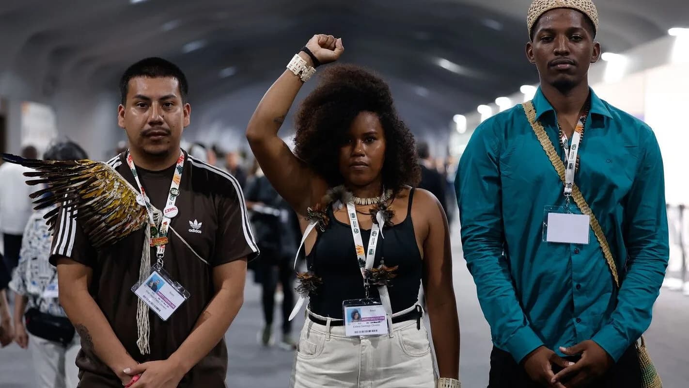 Representantes indígenas e quilombolas durante anúncio de cotas para o Itamaraty
