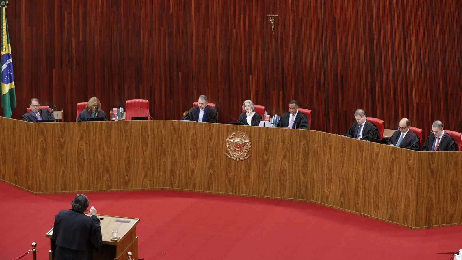Sessão plenária do Tribunal Superior Eleitoral, em Brasília