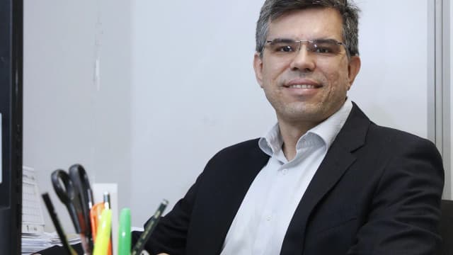 Alexandre Retamal, coordenador-geral de logística do Concurso Público Nacional Unificado, em evento do Ministério da Gestão e da Inovação