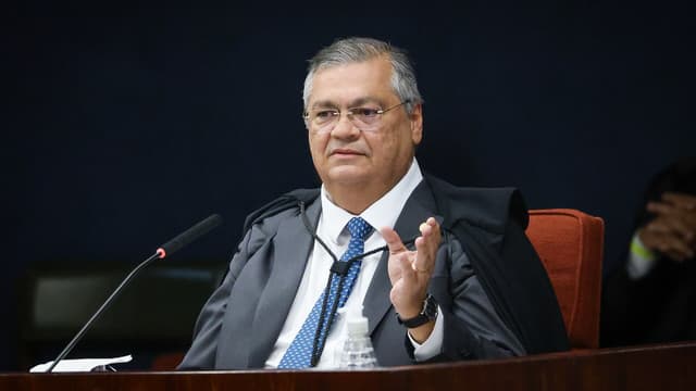 Ministro Flávio Dino durante sessão plenária do Supremo Tribunal Federal