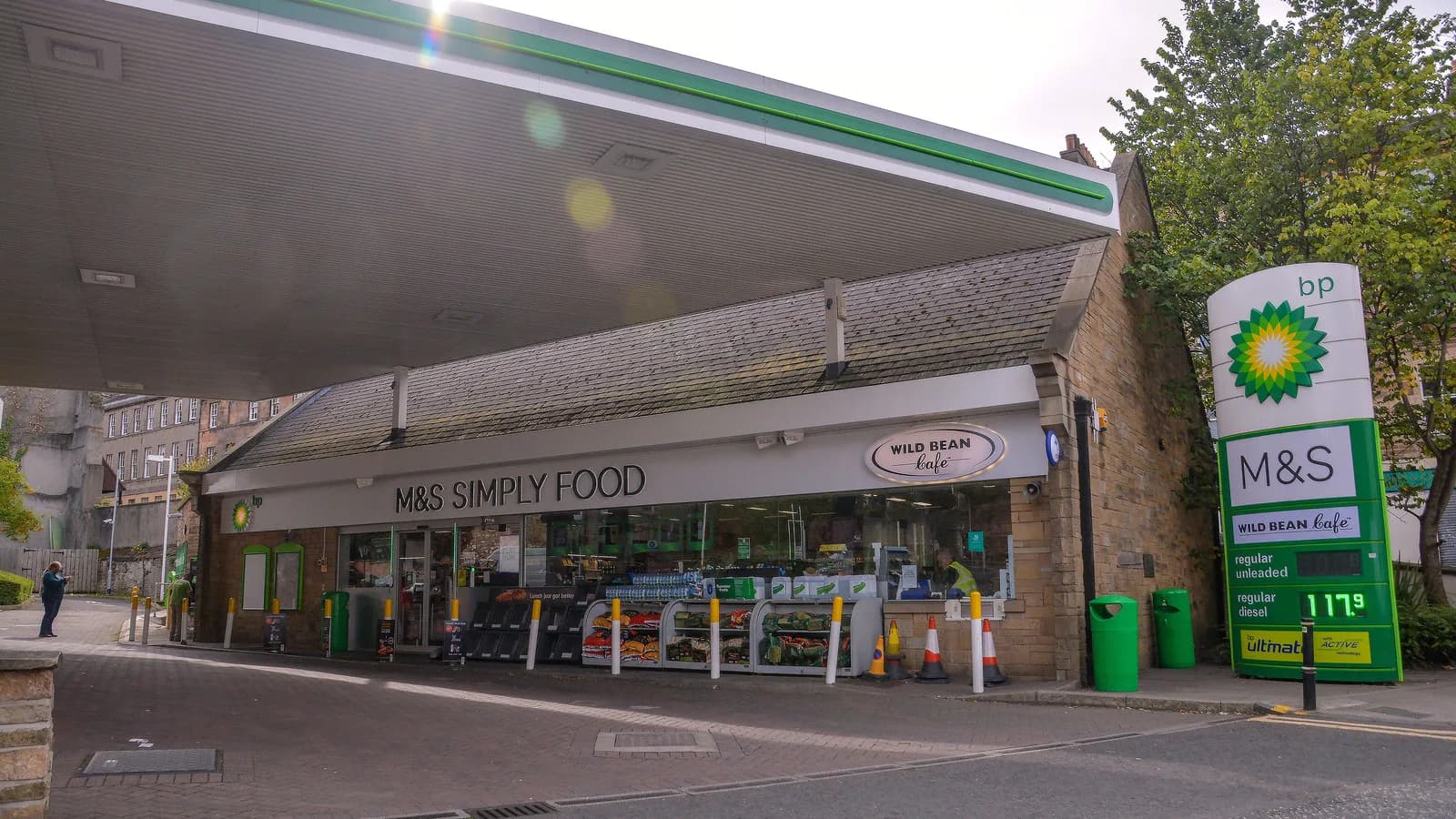 Posto de gasolina da BP em Edimburgo, no Reino Unido
