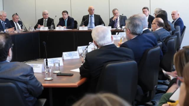 Alexandre de Moraes participa de reunião institucional em imagem de arquivo
