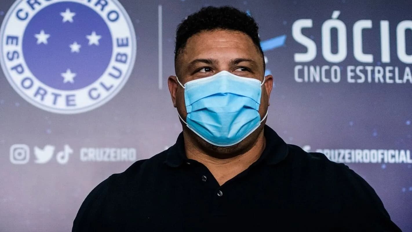 Ronaldo Nazário em evento do Cruzeiro, quando ainda era dono da SAF do clube