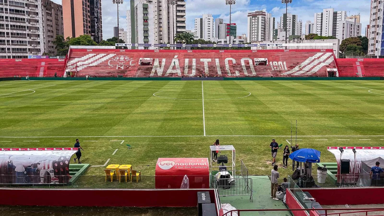 Arquibancada do Estádio dos Aflitos, casa do Náutico, em Recife