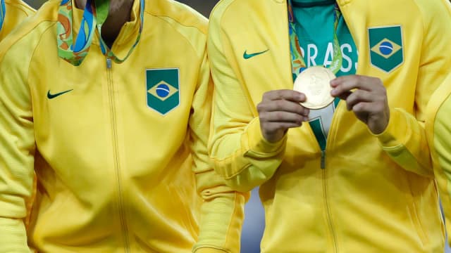 O atacante Gabriel Barbosa (Gabigol) em foto de arquivo com a seleção brasileira