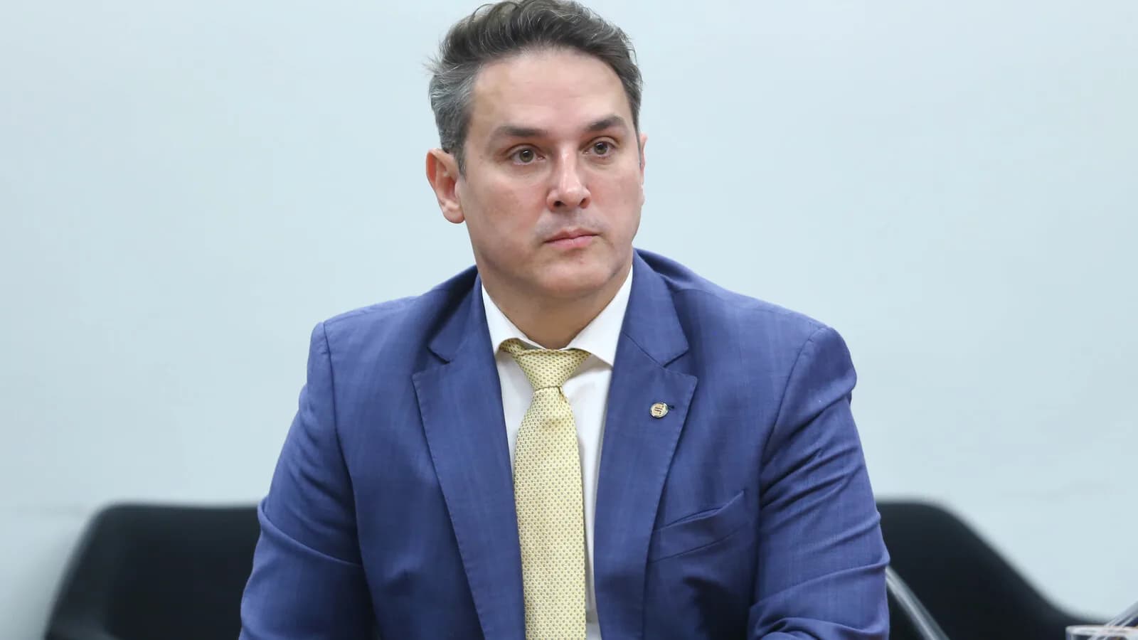 O deputado Luciano Zucco (PL-RS), eleito governador do Rio Grande do Sul, durante sessão na Câmara dos Deputados