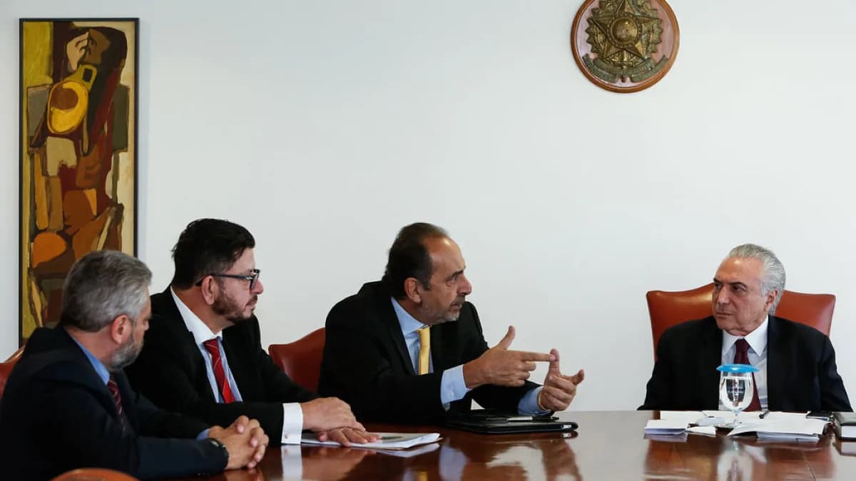 Alexandre Kalil, então prefeito de Belo Horizonte, em audiência com o então presidente Michel Temer