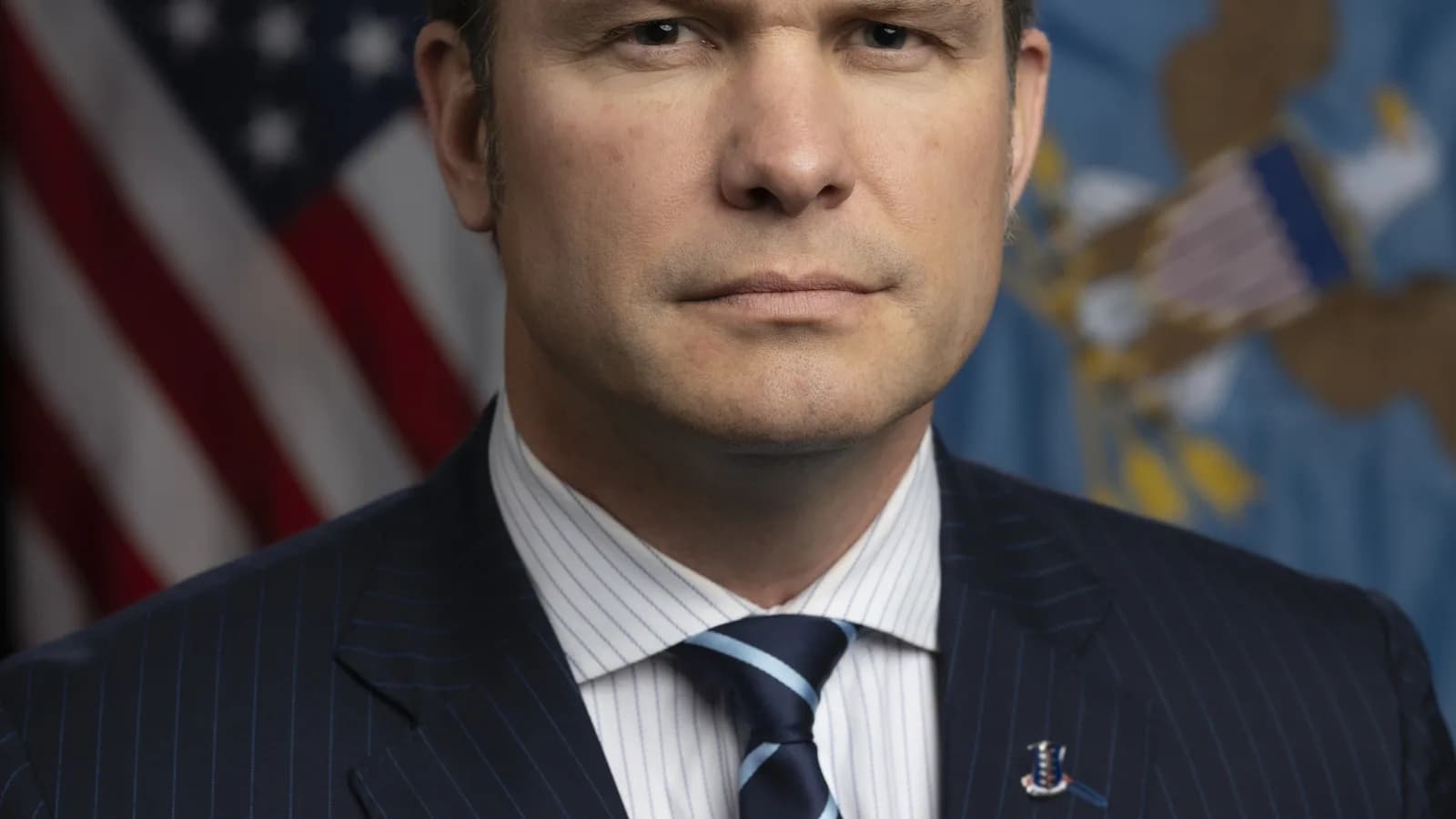 Retrato oficial de Pete Hegseth, secretário de Defesa dos Estados Unidos