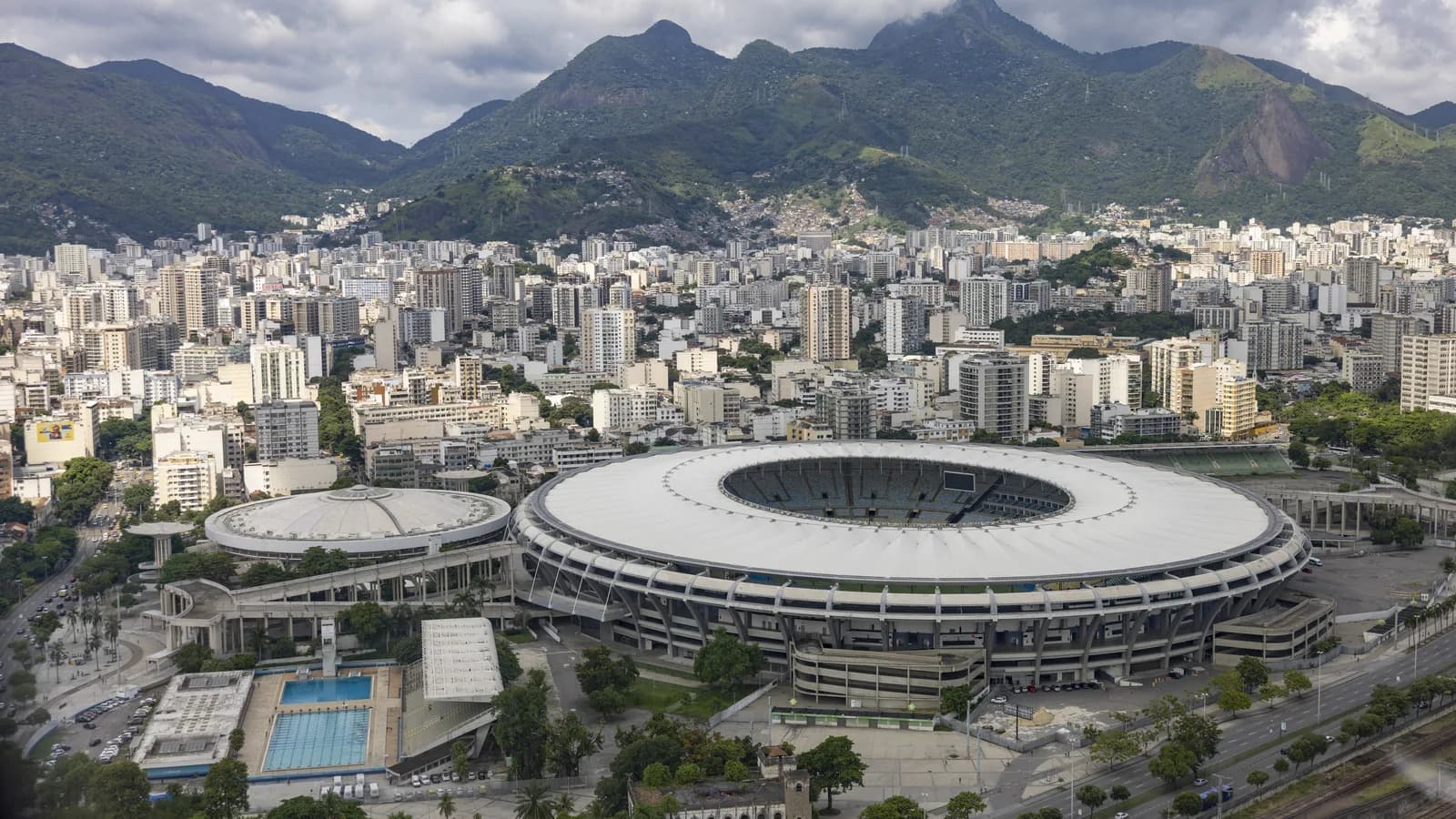 Vista aérea do Maracanã, estádio negado ao Vasco para a semifinal da Sul-Americana contra o Boca Juniors