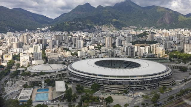 Vista aérea do Maracanã, estádio negado ao Vasco para a semifinal da Sul-Americana contra o Boca Juniors