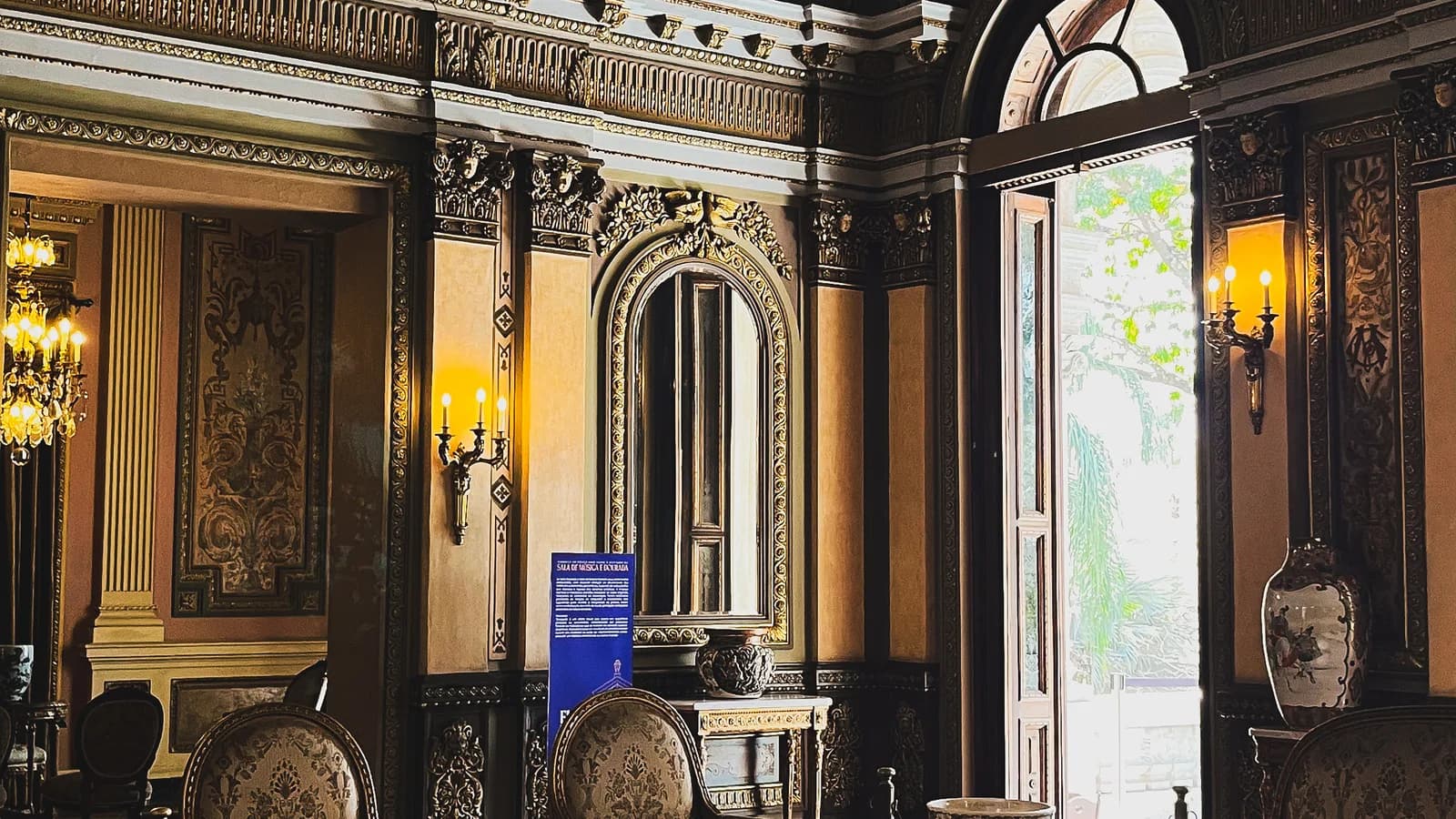 Salão histórico do Palácio da Liberdade, sede do governo de Minas Gerais, em Belo Horizonte