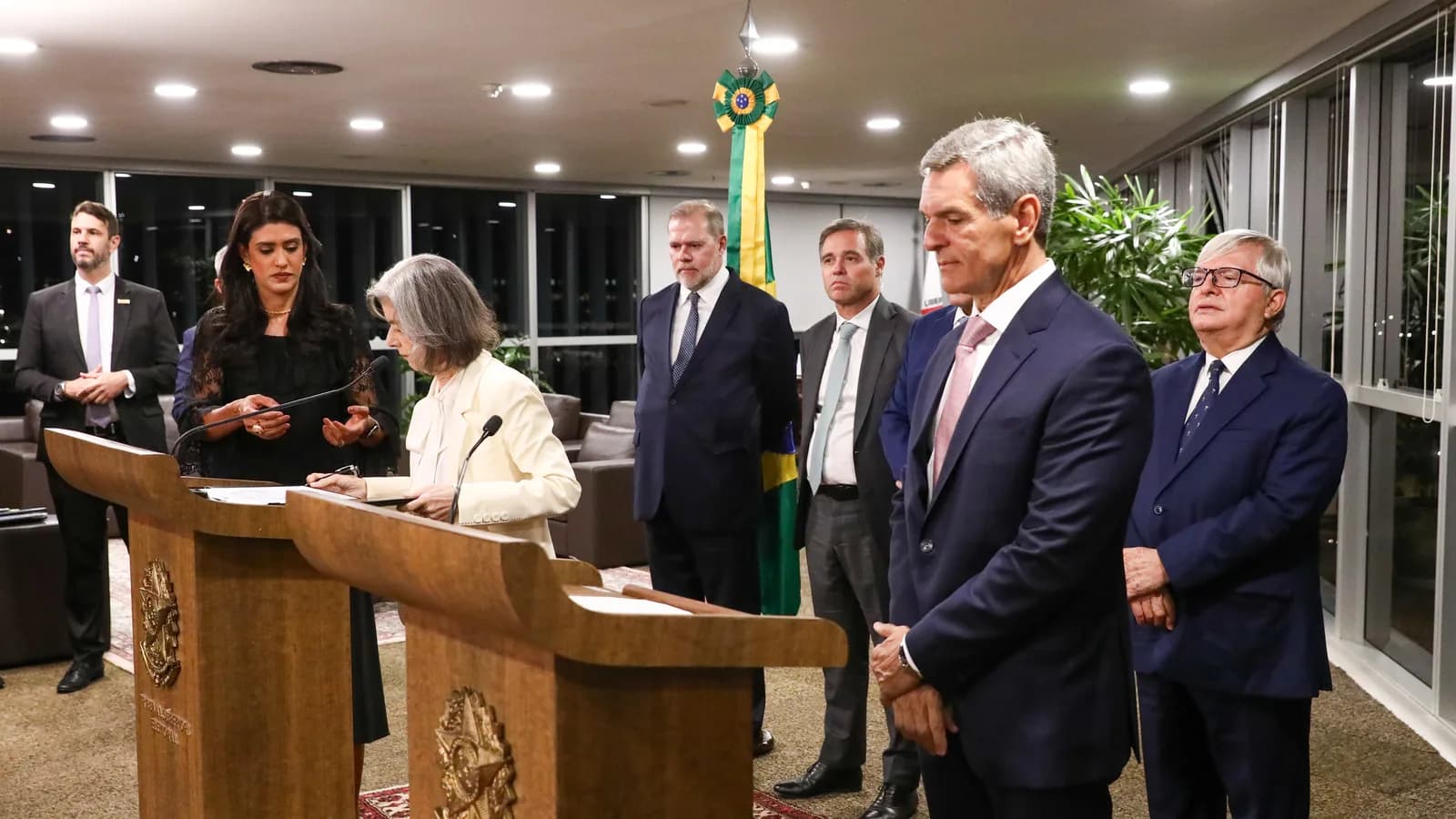 O ministro Marco Aurélio Bellizze em cerimônia de posse no Tribunal Superior Eleitoral