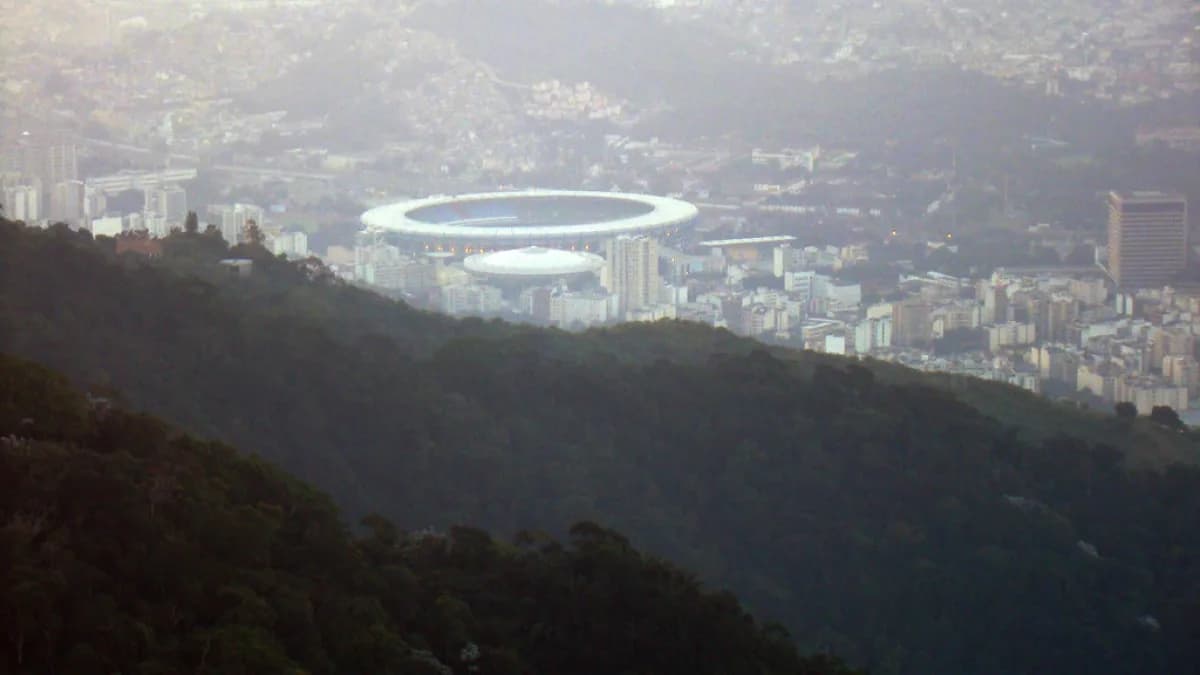 Vista aérea do Estádio do Maracanã, no Rio de Janeiro (foto de arquivo)