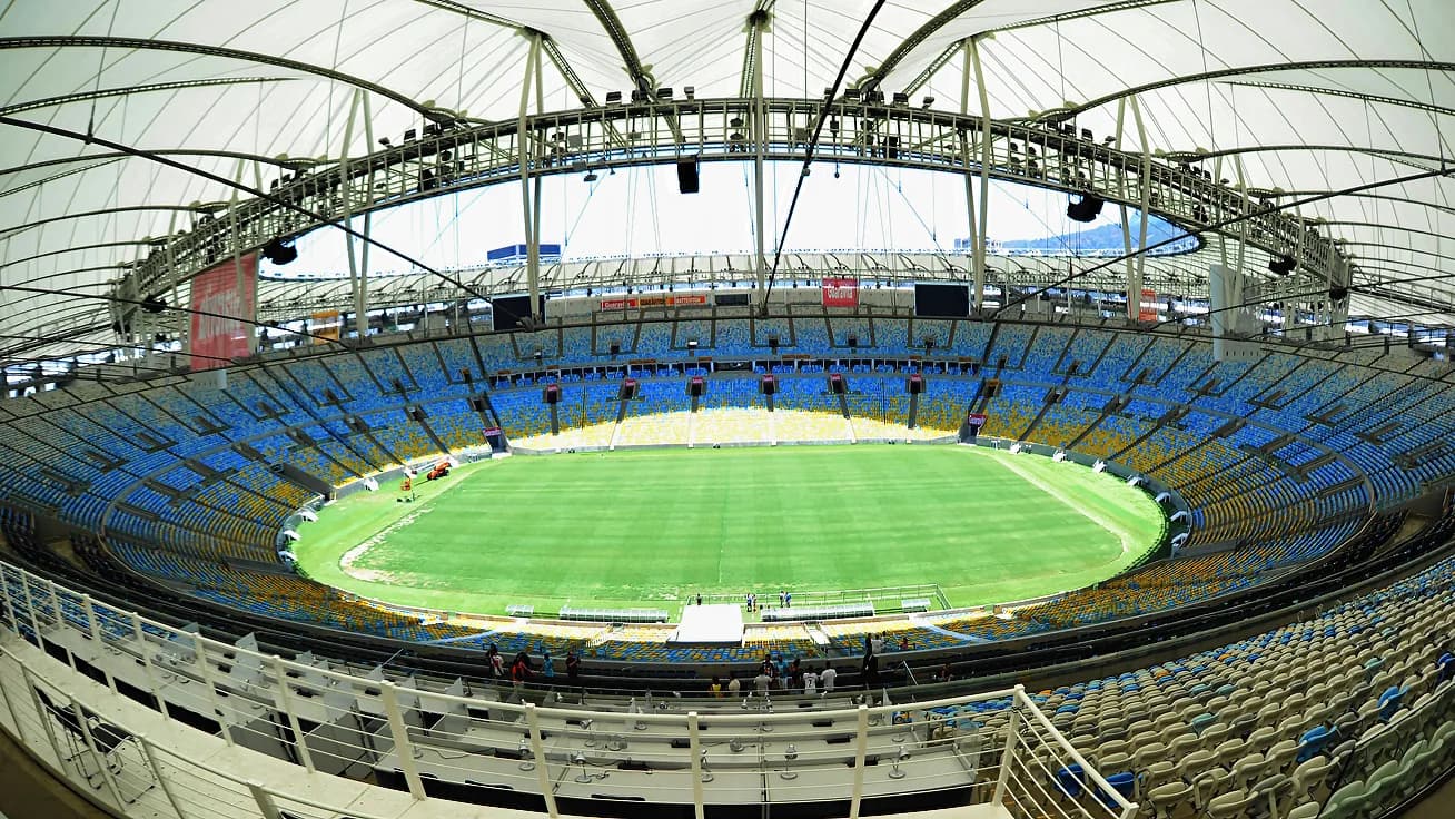 Vista do estádio do Maracanã, no Rio de Janeiro, onde o Vasco disputou a semifinal da Copa Sul-Americana