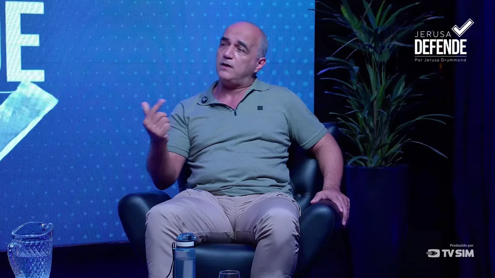 Márlon de Carvalho Leão, tio da capitã Michelle Leão, durante entrevista ao programa Jerusa Defende