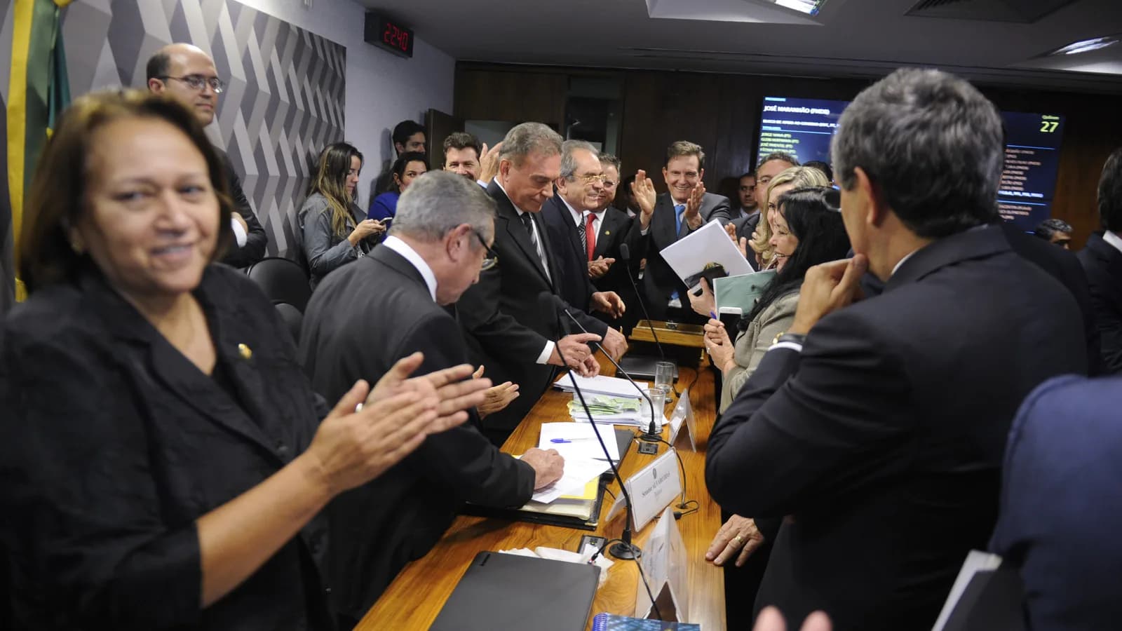 Edson Fachin participa de sessão na Comissão de Constituição e Justiça do Senado, em foto de arquivo