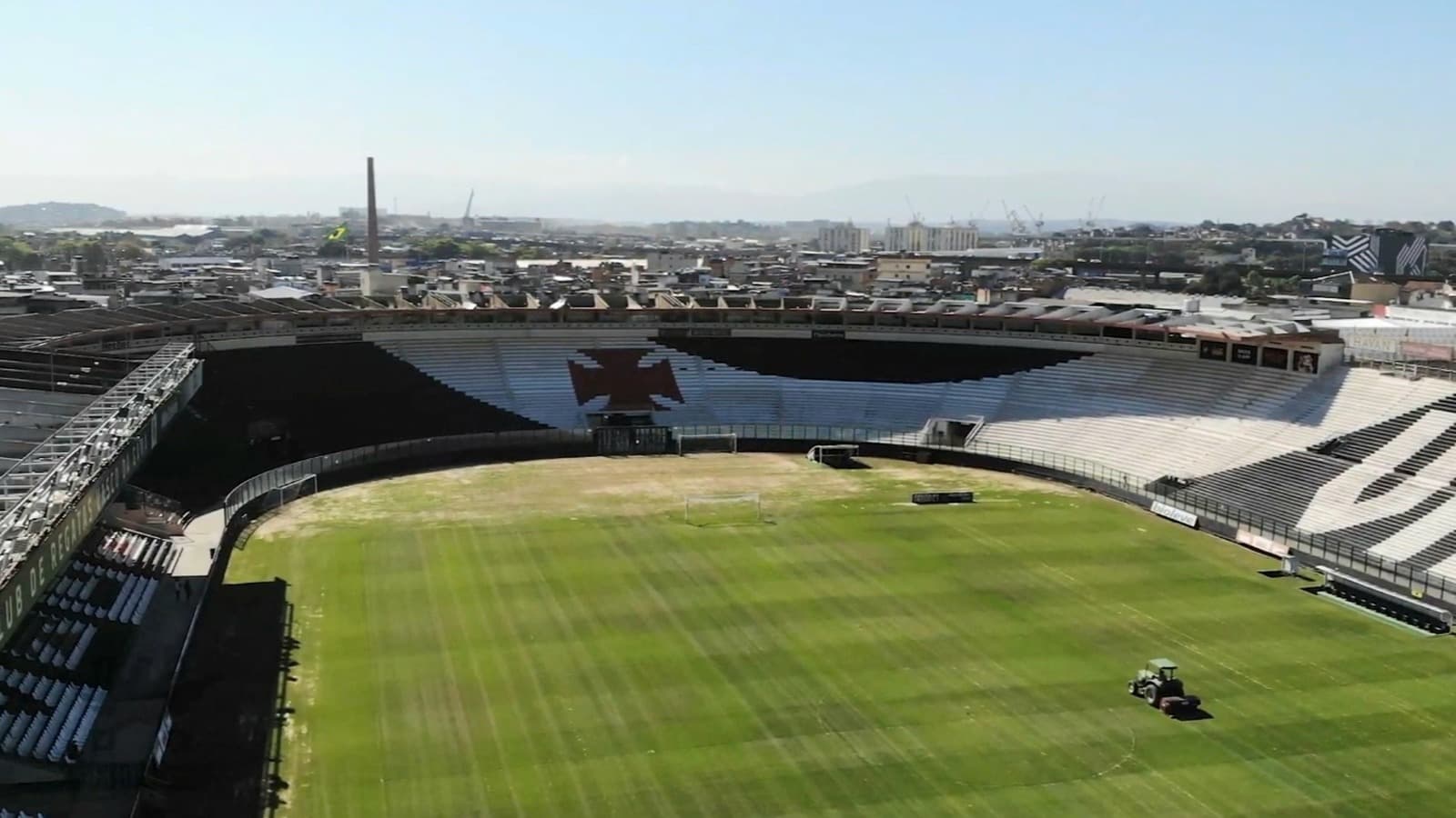 Vista aérea do estádio São Januário, sede do Vasco da Gama no Rio de Janeiro; foto de arquivo do estádio, não do novo centro de treinamento em projeto