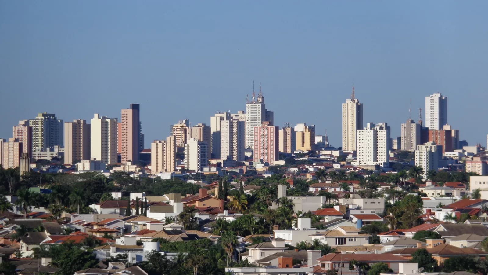 Vista aérea de Presidente Prudente (SP), cidade-sede do Grêmio Prudente (foto de arquivo)