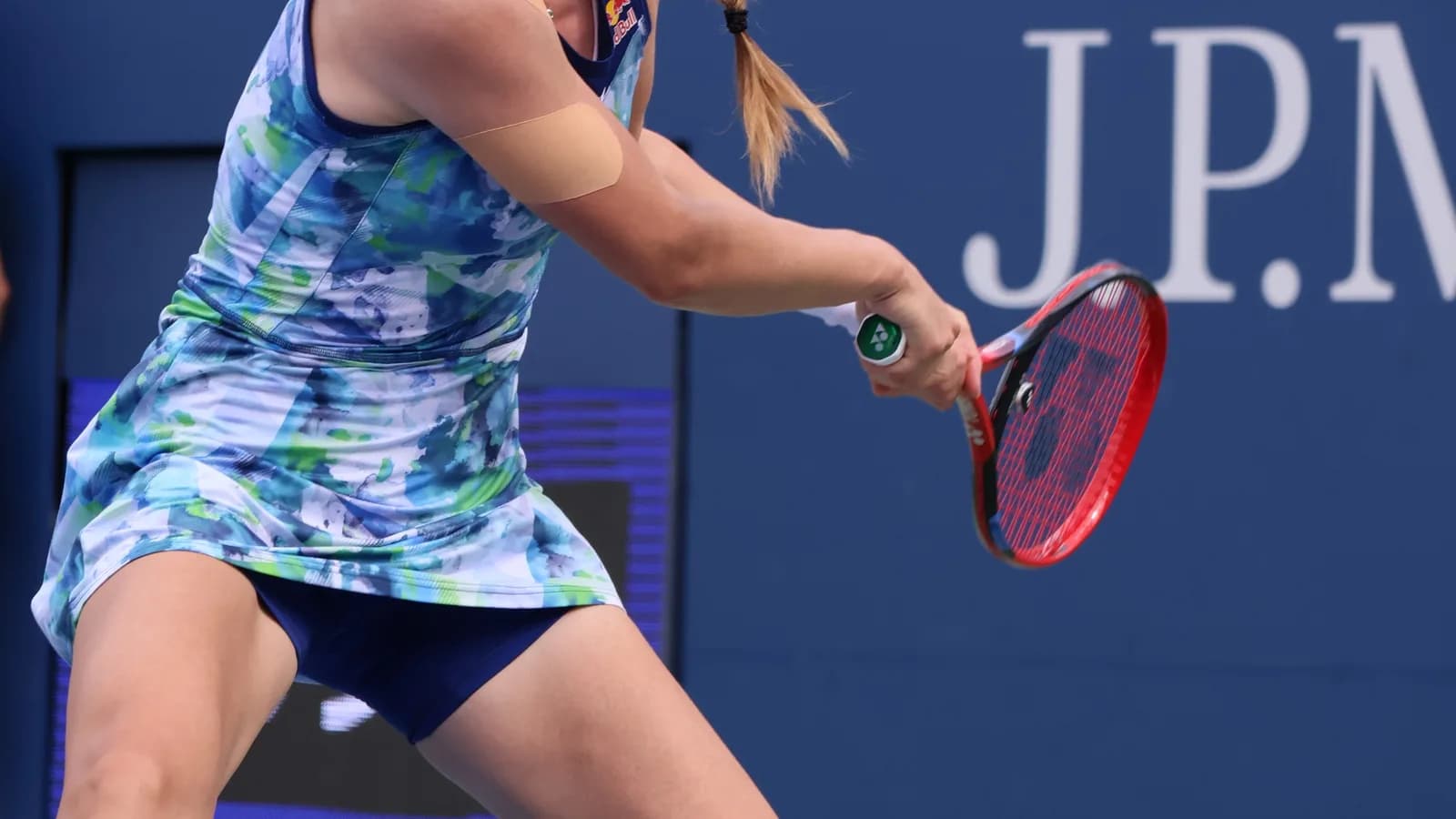 Elena Rybakina durante partida no US Open