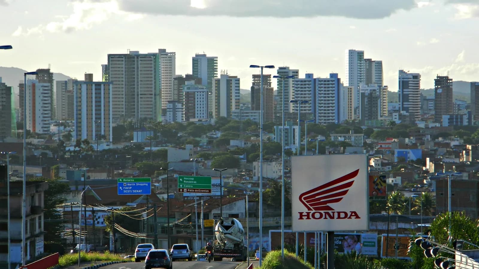Vista da cidade de Caruaru, em Pernambuco