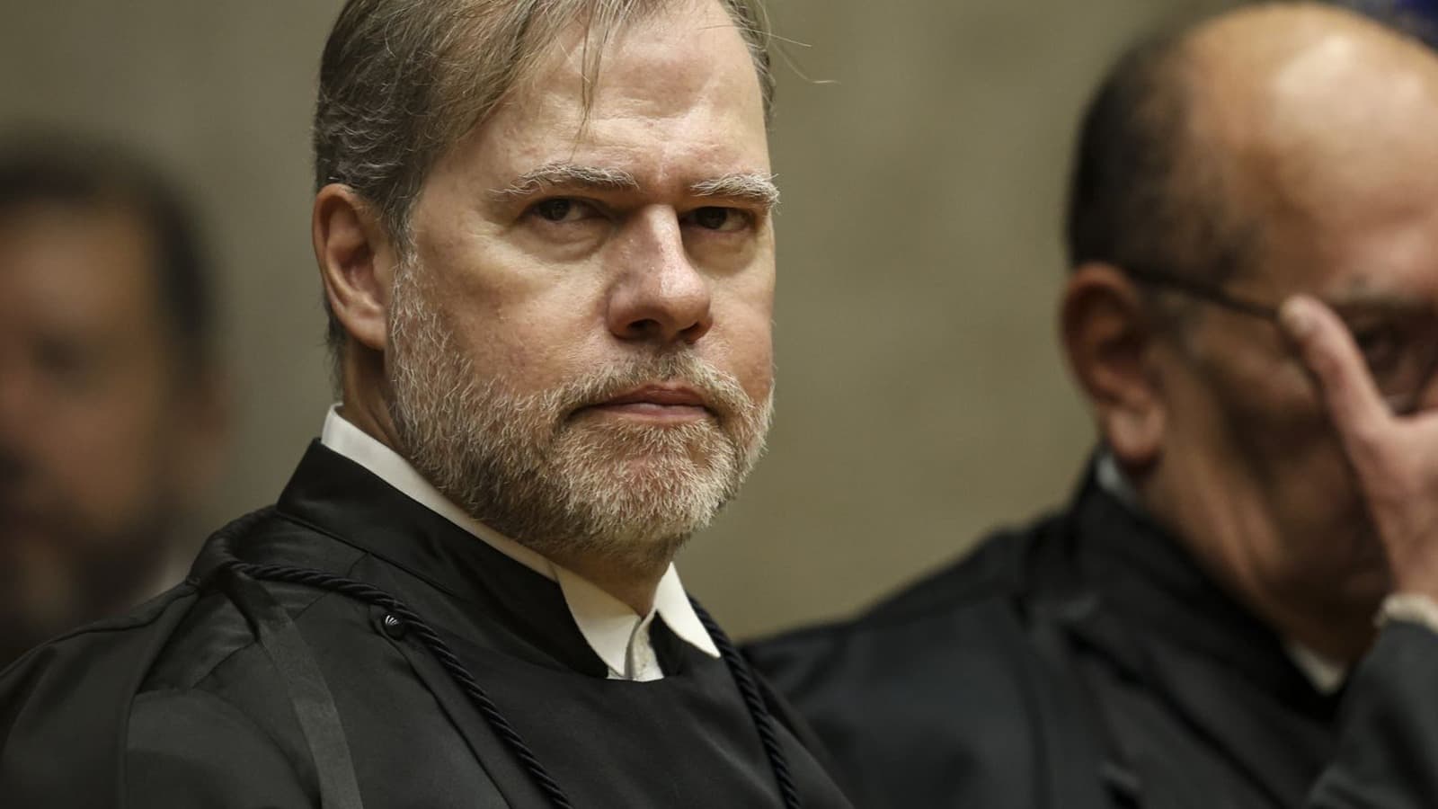 Ministro Dias Toffoli durante sessão do Supremo Tribunal Federal