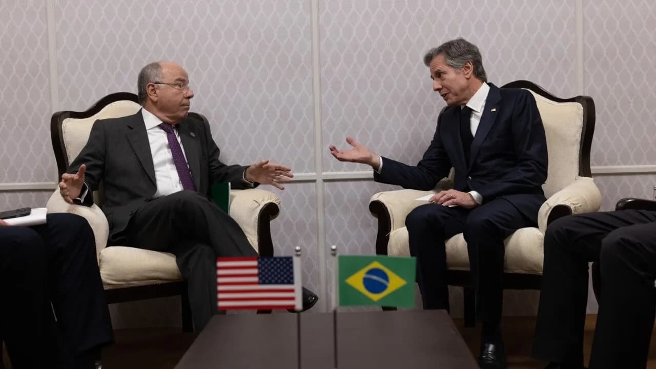 Mauro Vieira participa de reunião diplomática em foto de arquivo