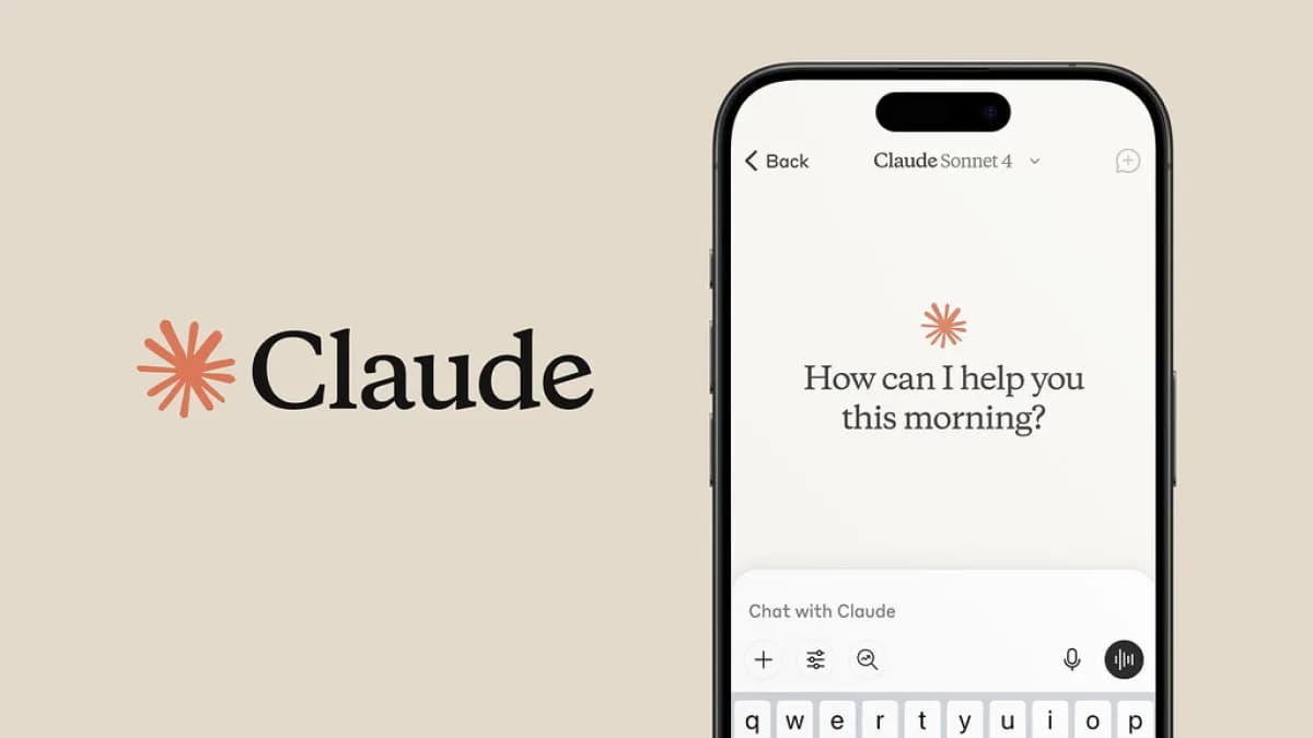 Interface do aplicativo Claude, assistente de inteligência artificial da Anthropic, em uma tela de celular