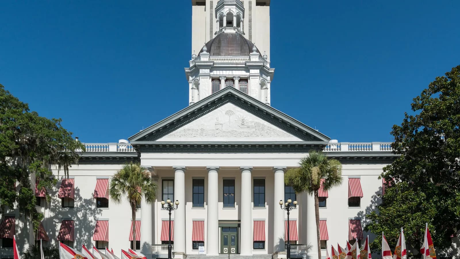 Antigo Capitólio Estadual da Flórida, em Tallahassee, sede histórica do Legislativo estadual