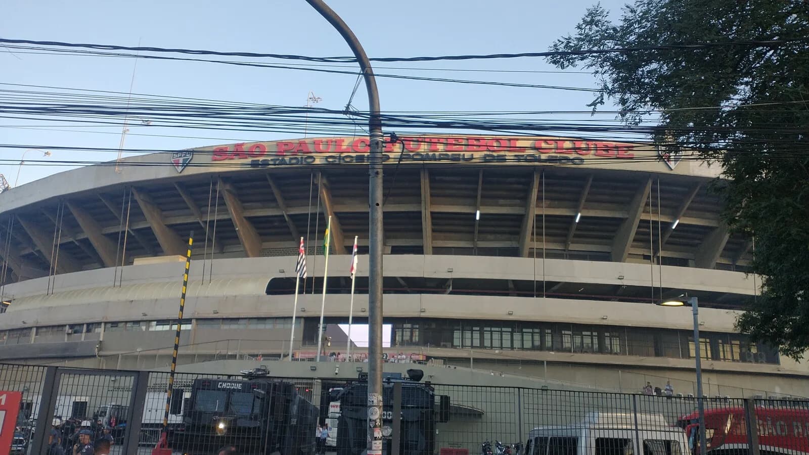 Fachada do Estádio do Morumbi, casa do São Paulo Futebol Clube, foto de arquivo