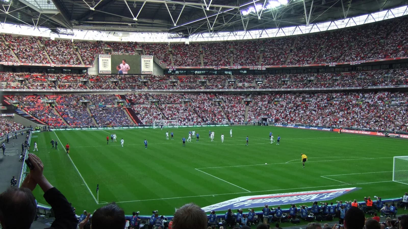 Jogo da seleção inglesa em Wembley em foto de arquivo