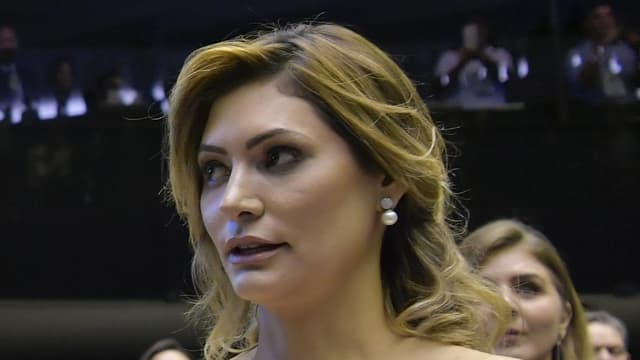 Michelle Bolsonaro em foto de arquivo durante cerimônia de posse presidencial no Congresso Nacional, em Brasília