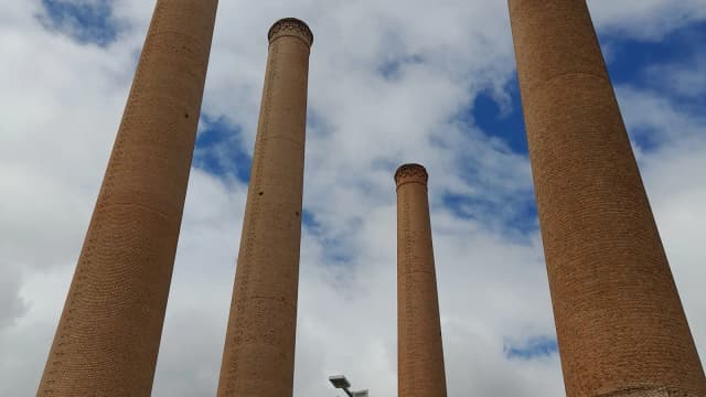 Chaminés históricas em Contagem, cidade do concurso da prefeitura