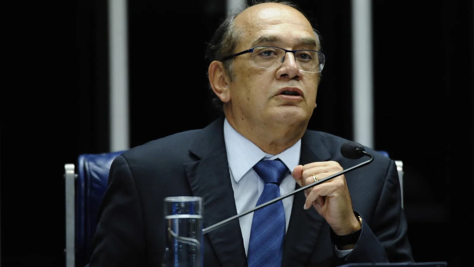 O ministro do STF Gilmar Mendes durante sessão