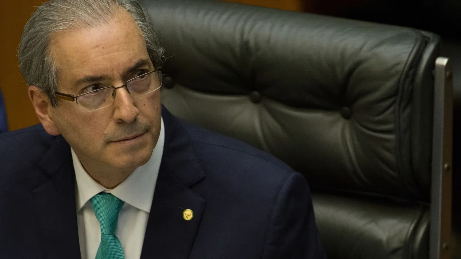 Eduardo Cunha durante sessão na presidência da Câmara dos Deputados, em 2015; ele é candidato a deputado federal por Minas Gerais em 2026