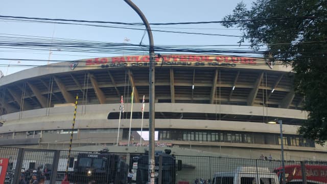 Fachada do estádio do Morumbi, do São Paulo Futebol Clube