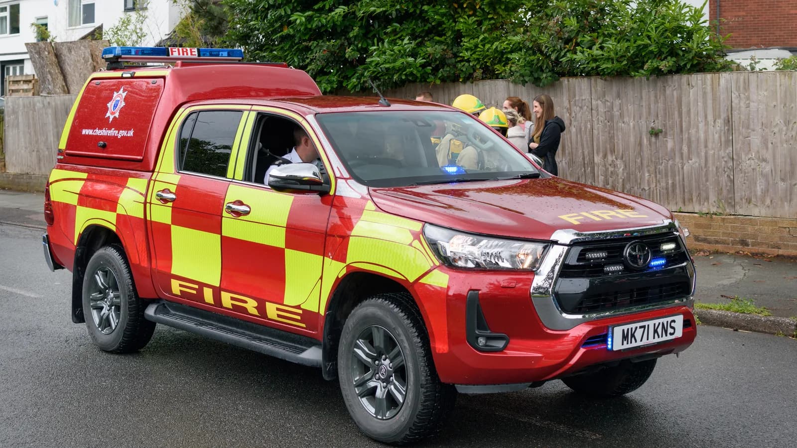 Toyota Hilux do serviço de bombeiros britânico, foto de arquivo