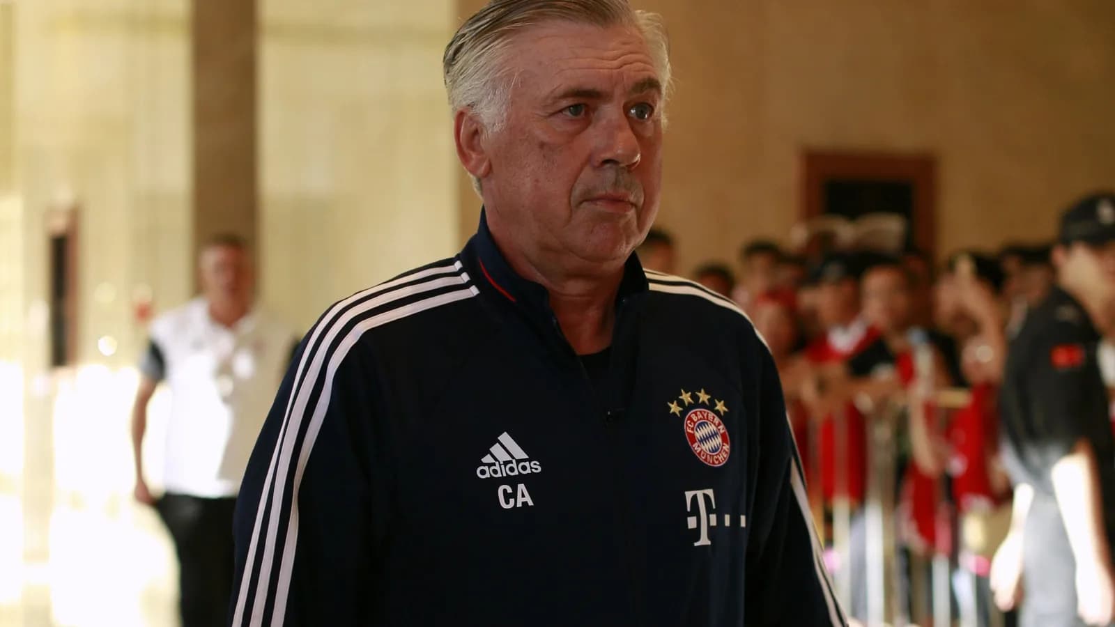 O técnico italiano Carlo Ancelotti, que comanda a seleção brasileira contra a Índia