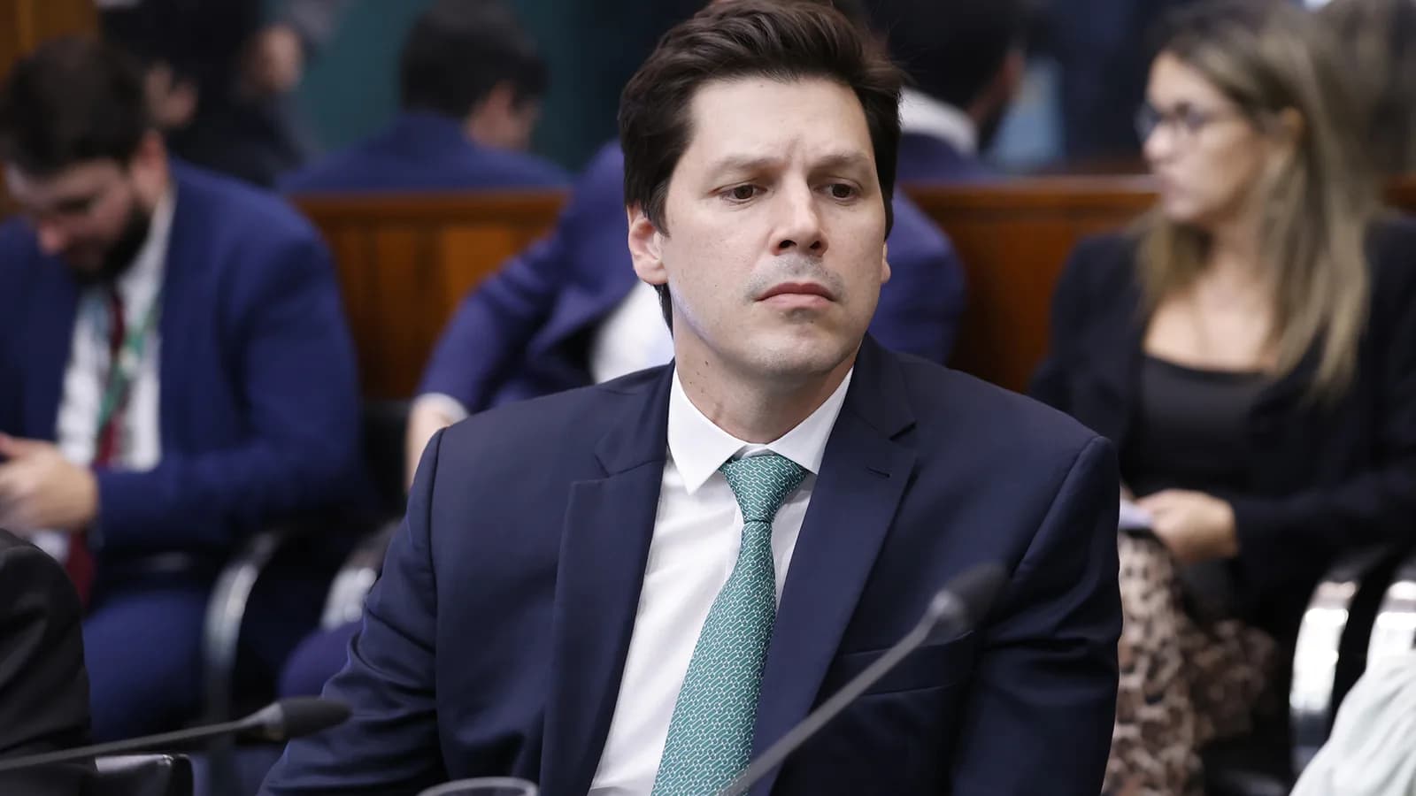 Daniel Vilela sentado em reunião na Câmara dos Deputados, em foto de arquivo