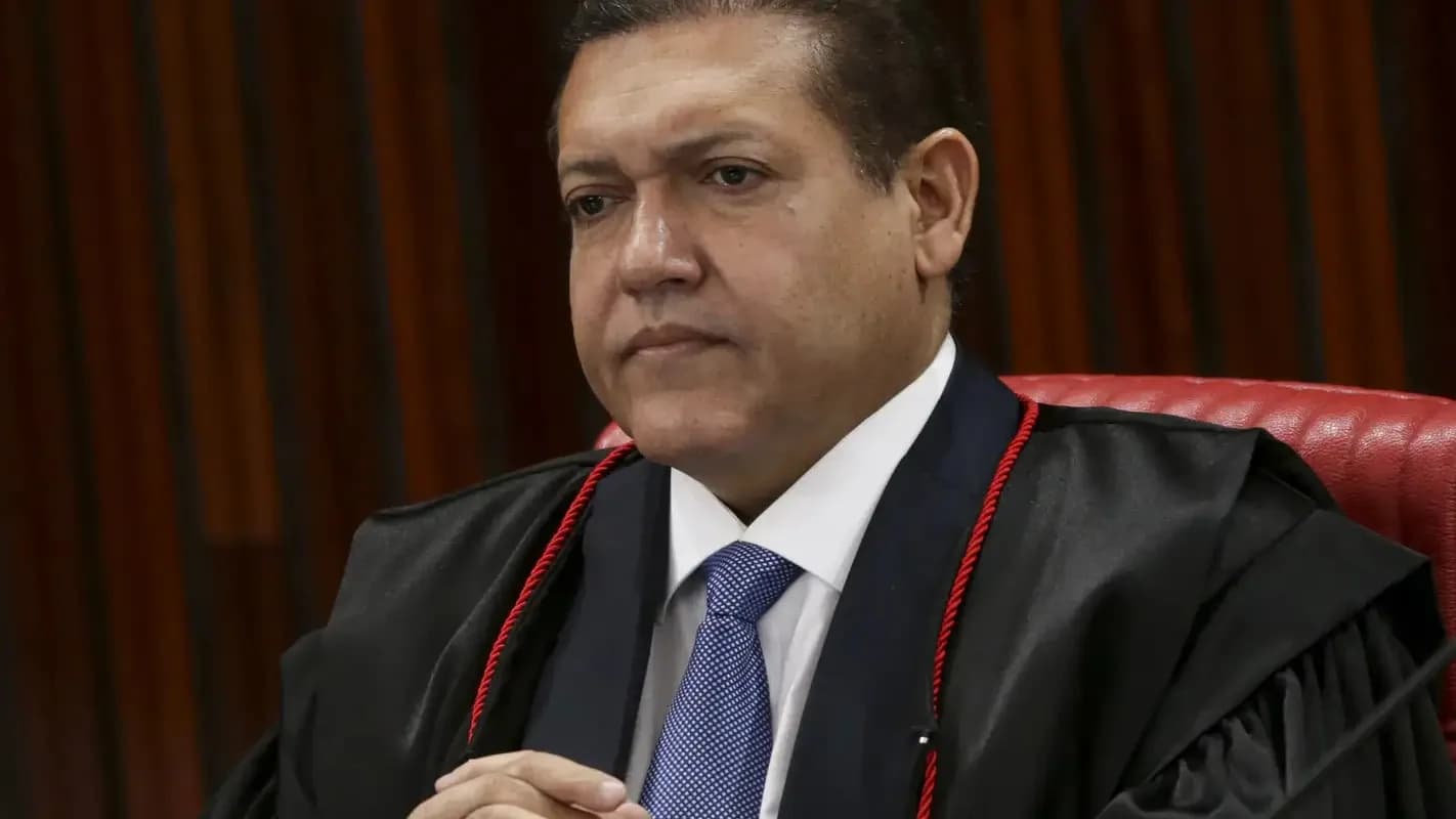 O ministro Kassio Nunes Marques, presidente do TSE