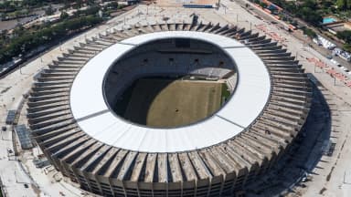 Vista aérea do Mineirão, estádio de Belo Horizonte onde o Cruzeiro manda seus jogos