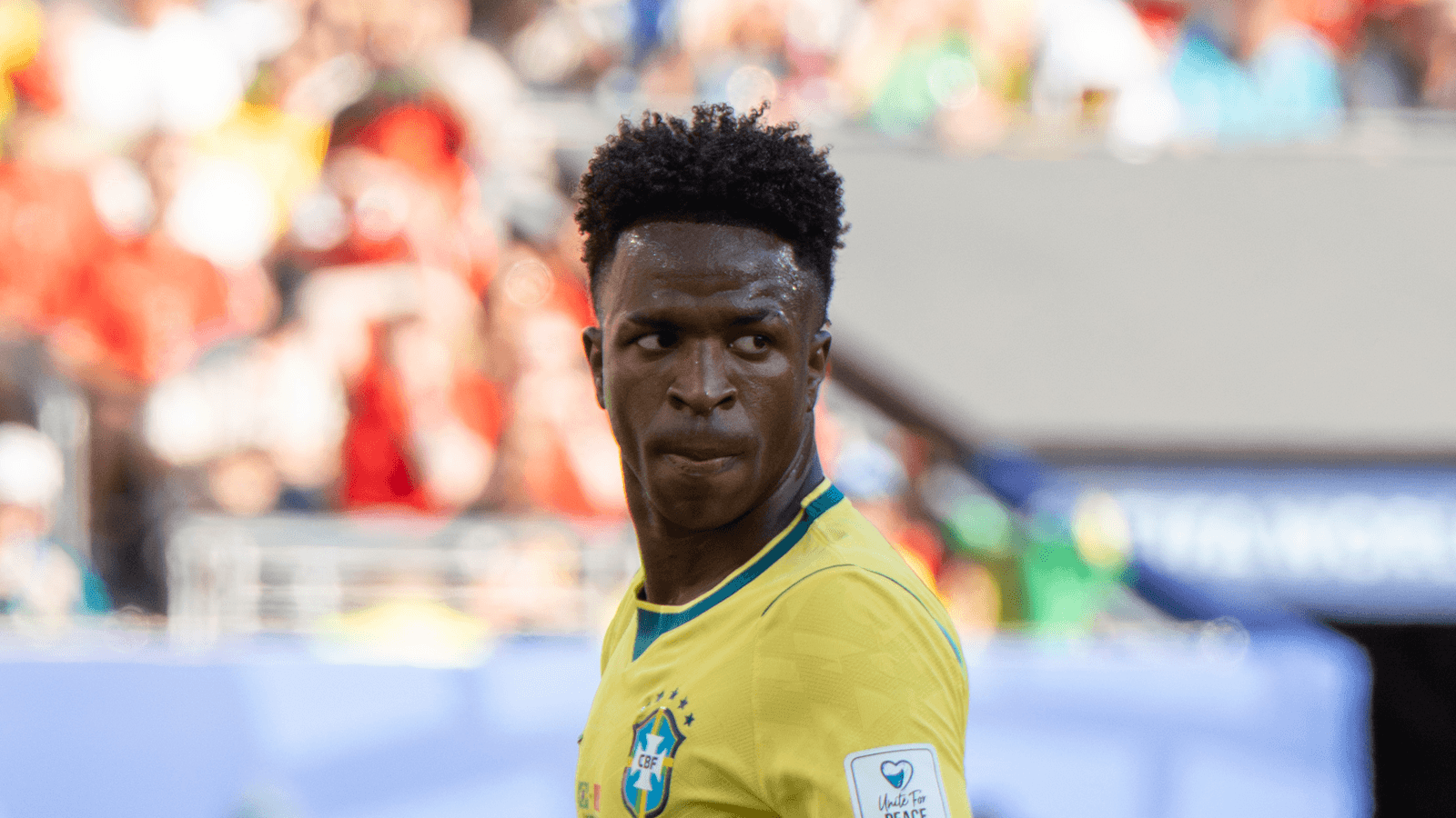 Vinícius Júnior em campo pela Seleção Brasileira (foto de arquivo, junho de 2026)