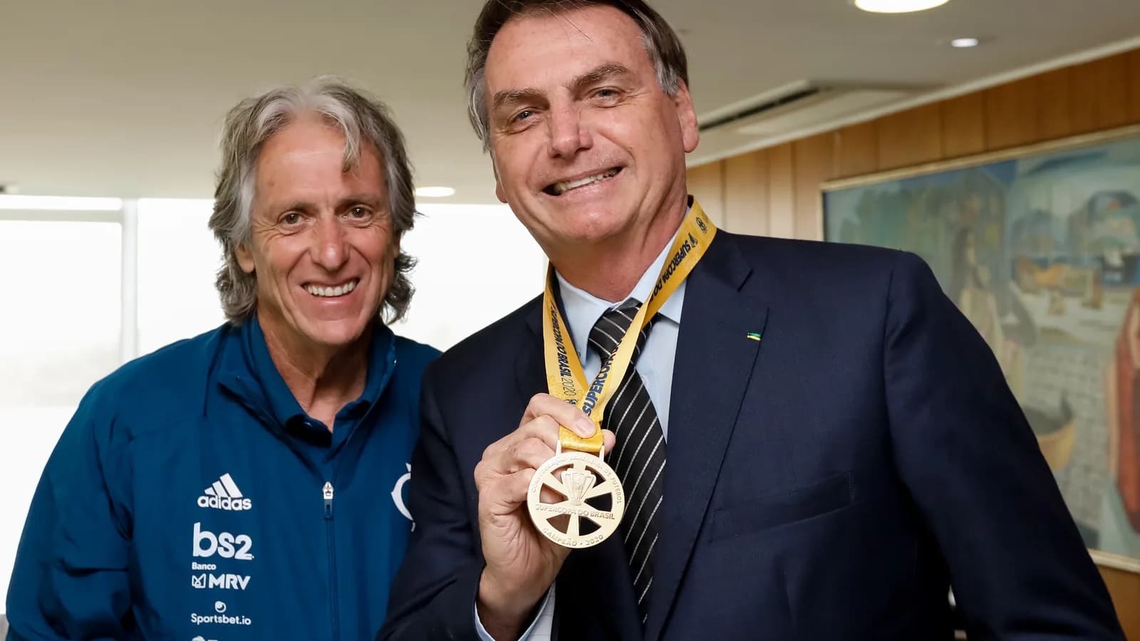 Jorge Jesus, técnico português, sorri em foto de arquivo de 2020