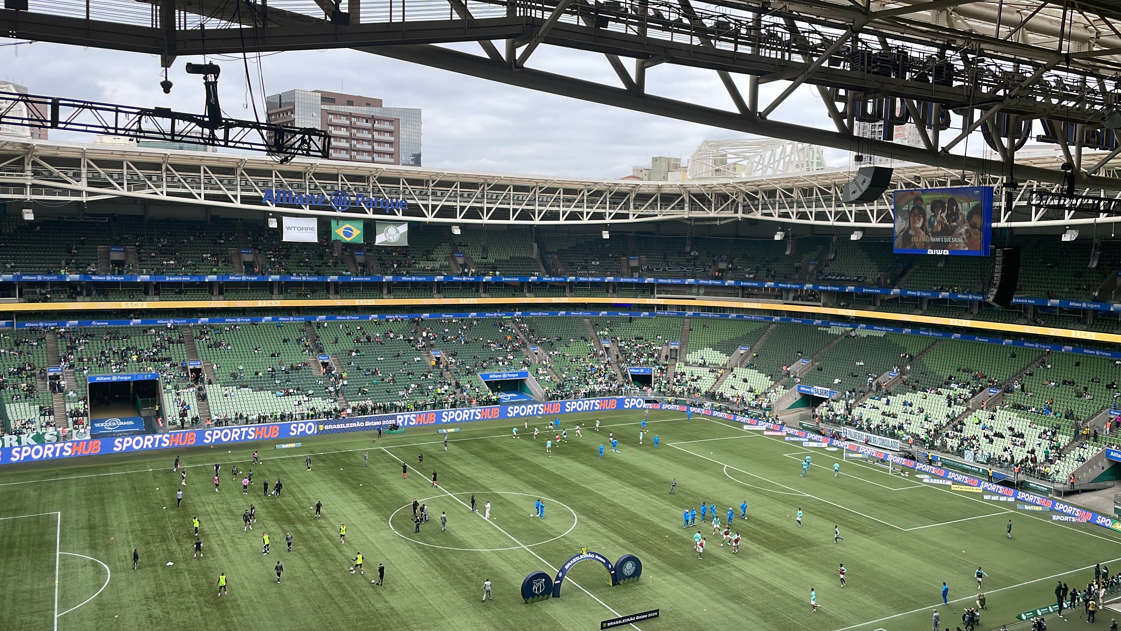 Allianz Parque, estádio do Palmeiras, em foto de arquivo de agosto de 2025; o jogo de volta contra o Fortaleza foi disputado na Arena Pantanal, em Cuiabá