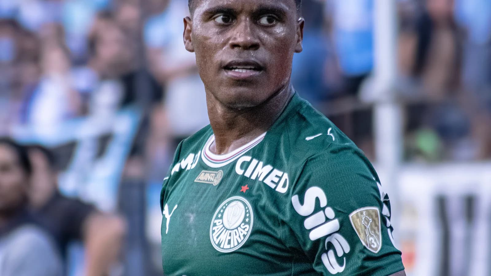 Jogador do Palmeiras durante partida da Copa Libertadores de 2026
