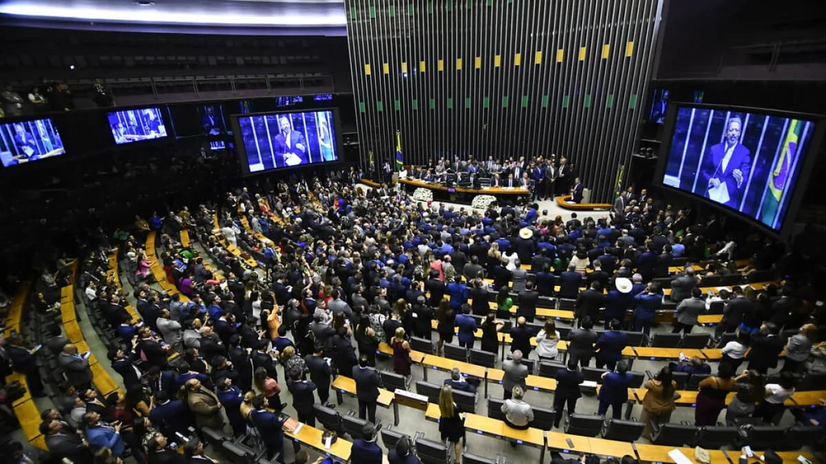 Plenário do Congresso Nacional durante sessão (foto de arquivo)