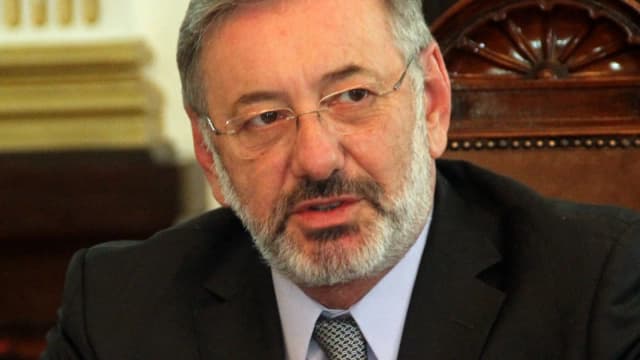 O ministro Márcio Elias Rosa gesticula durante reunião, em foto de arquivo de 2018