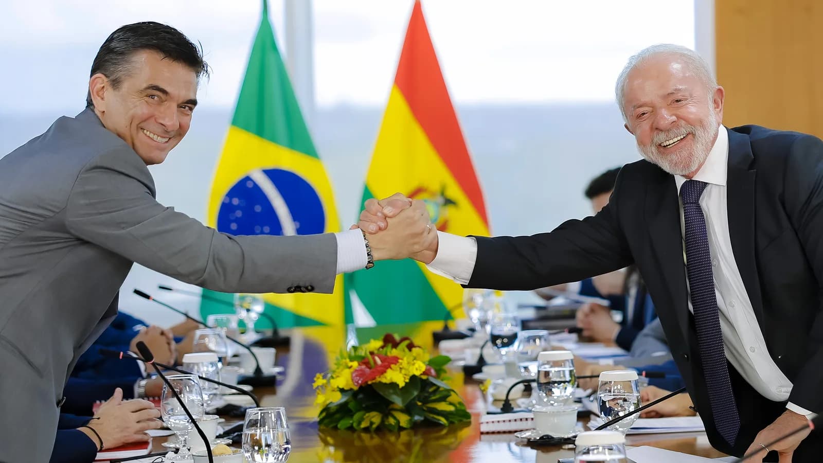 Lula durante reunião no Palácio do Planalto