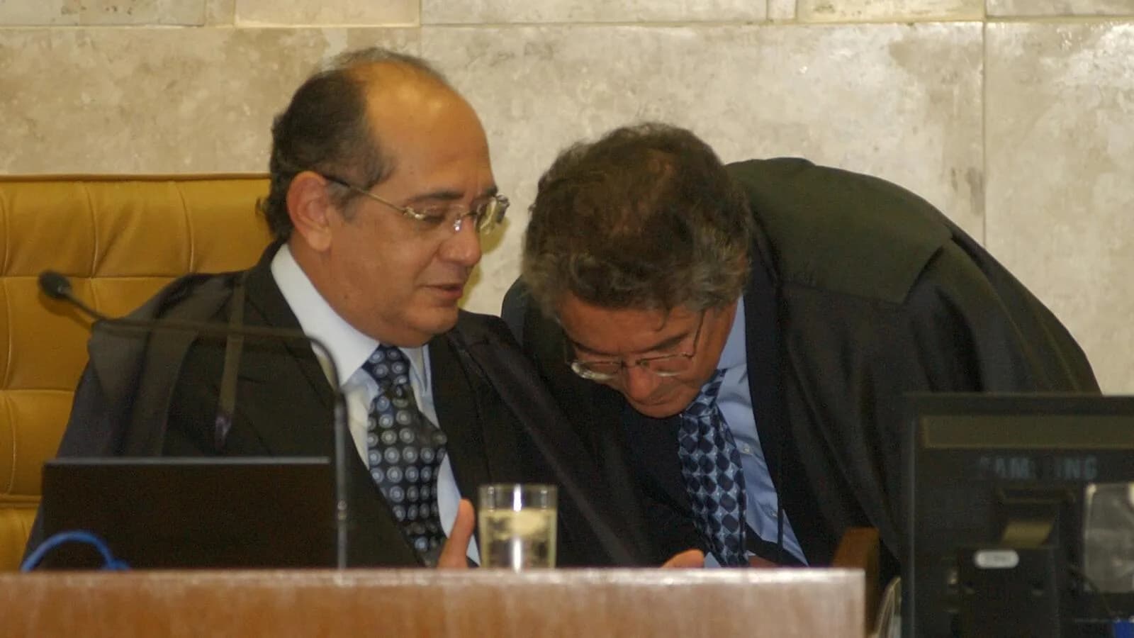Gilmar Mendes durante sessão do Supremo Tribunal Federal (foto de arquivo)